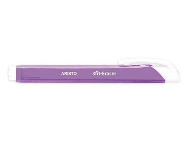 Espositore Aristo gomme da cancellare 3fit 30 pezzi colori assortiti traslucidi blu verde viola
