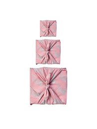 Confezione regalo in tessuto Furoshiki - Confezione da 3 pezzi su un lato