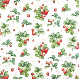 Cocktail napkins Strawberry Pattern