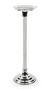 EDZARD champagne cooler stand / stand for champagne cooler, heavy silver plated, H 53 cm, shelf ø 18 cm
