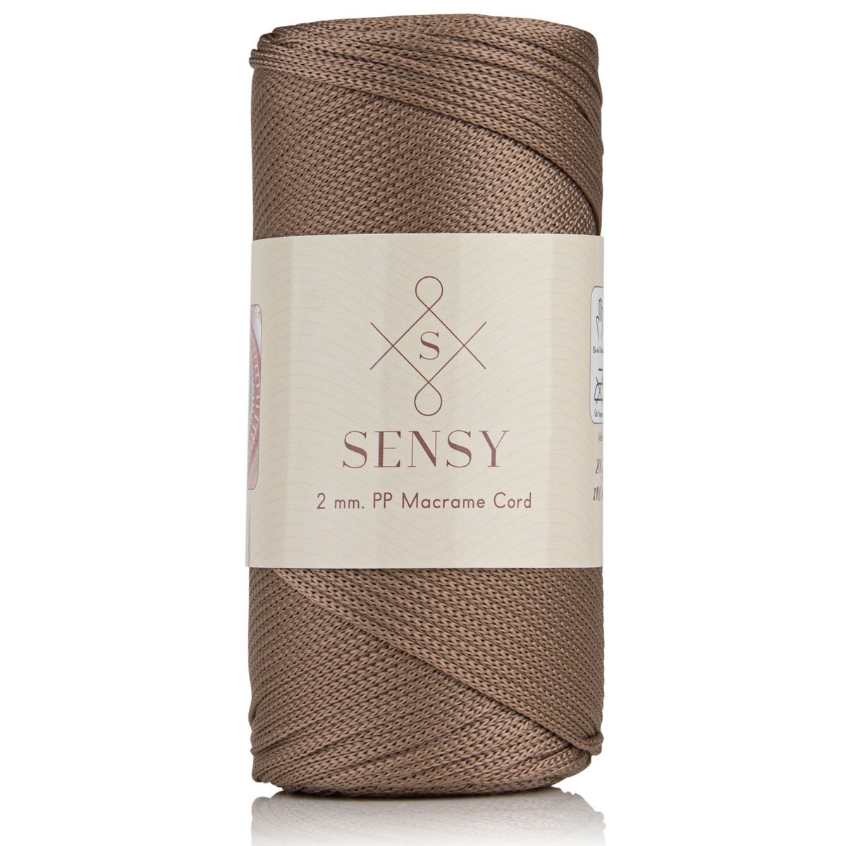 Sensy Premium 2 mm - 251 yards 100% polyester macrame ledning