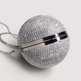 Luxe Ball Clutch-BlingBling Diamonds-Gold & Silver