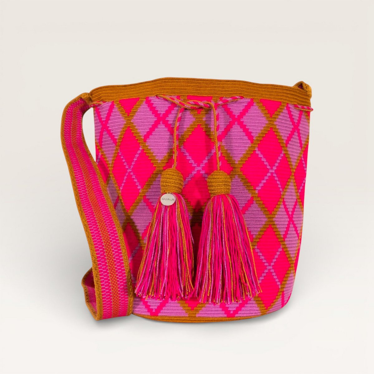 Geometrisk crossbody L | Mauve