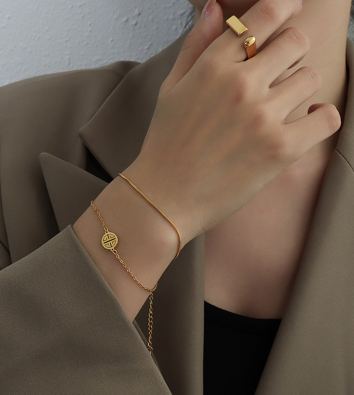 Armbånd "LIMA" forgyldt