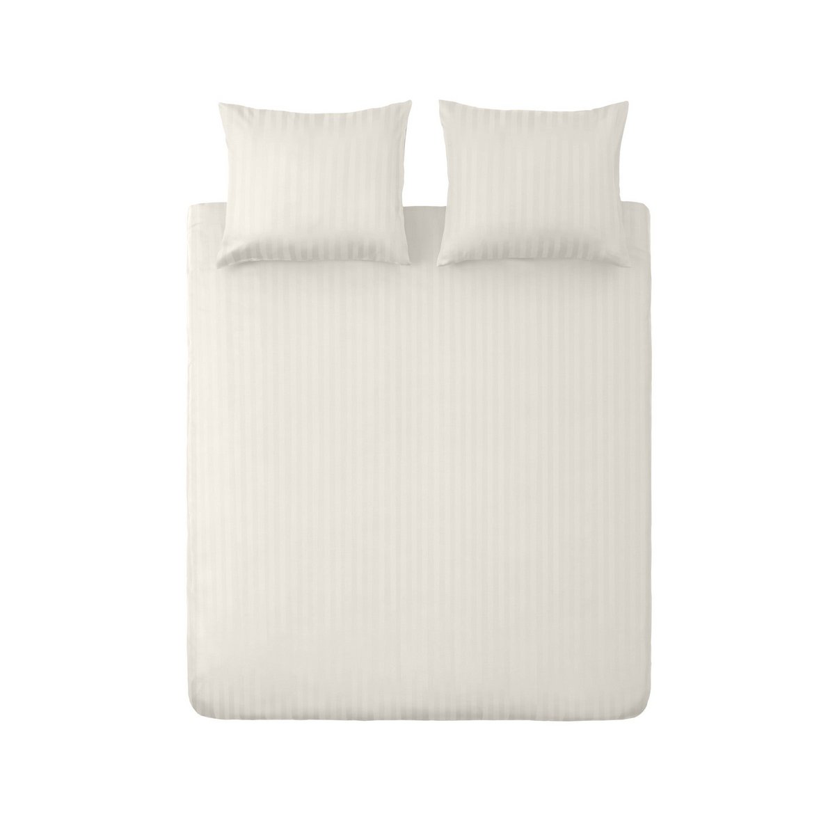 100% Cotton Satin Duvet Cover Napoli - Natural
