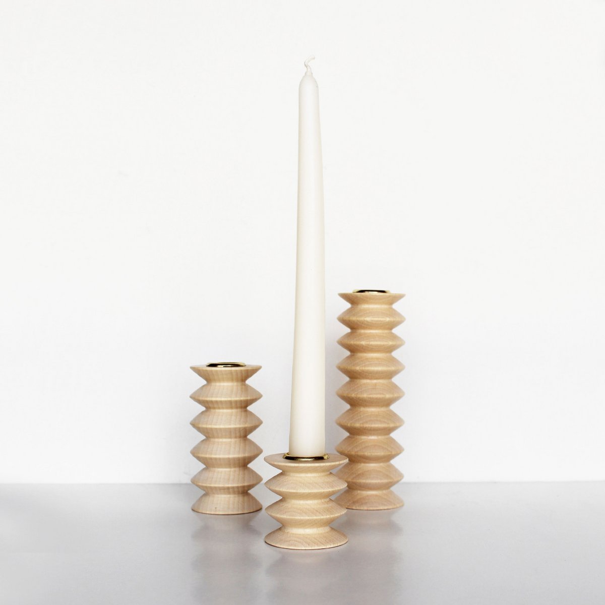 Candelabro Madera Totem - Corto Nº 2