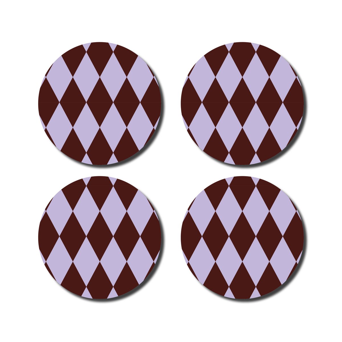 Coasters · Diamond lilac/eggplant