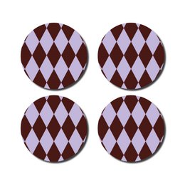 Coasters · Diamond lilac/eggplant