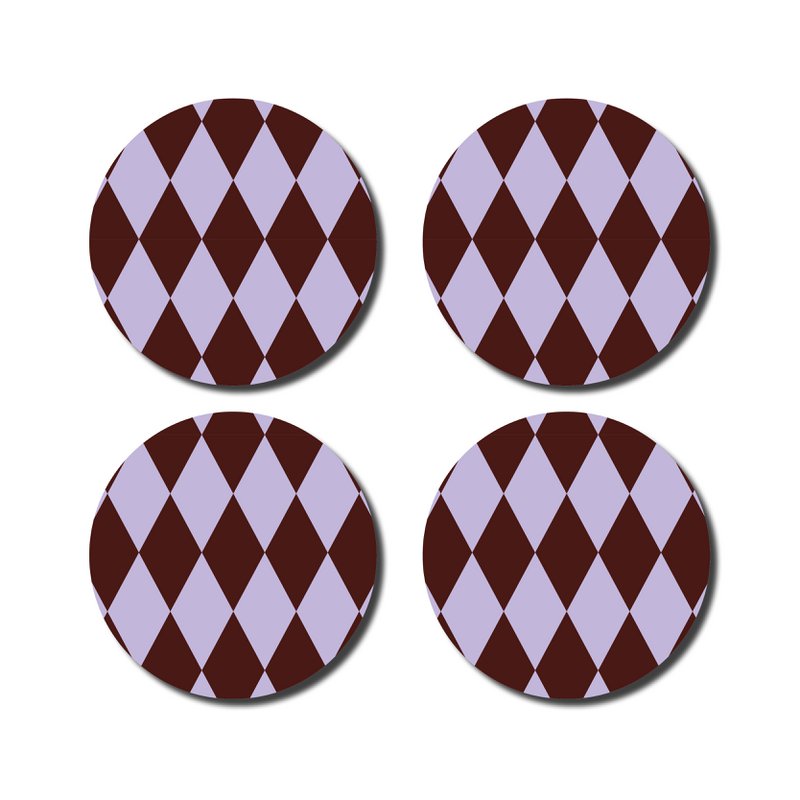 Coasters · Diamond lilac/eggplant