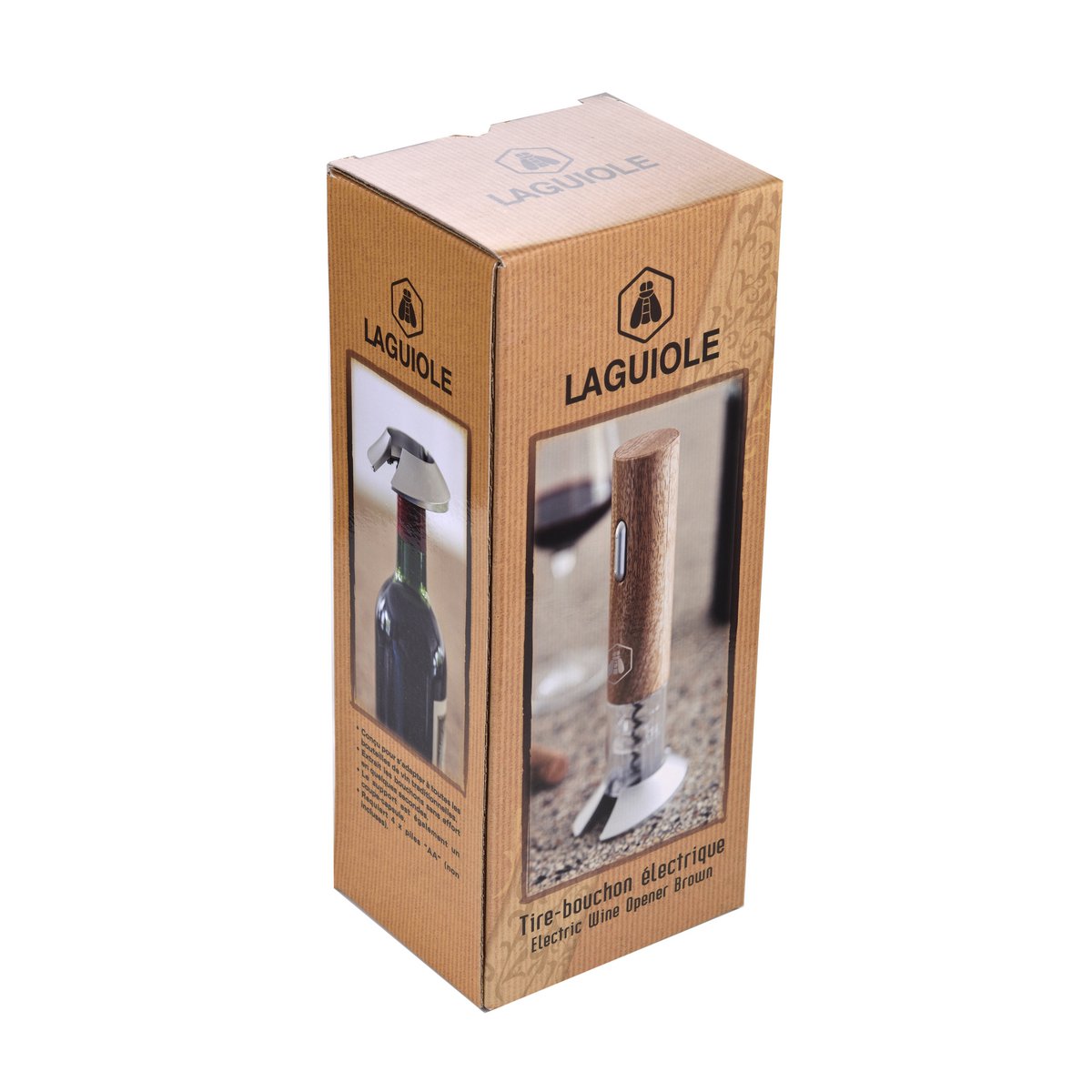 LAGUIOLE ELECTRIC CORKSCREW - ELECTRIC WINE OPENER BROWN