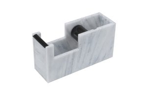 Plakbanddispenser marmer wit