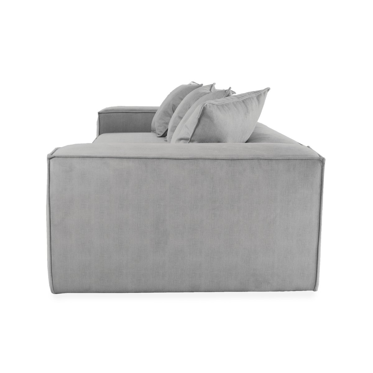 Van Morris 4-seater, Concrete Grey, Exclusive Corduroy from the Belgium company BRUTEX