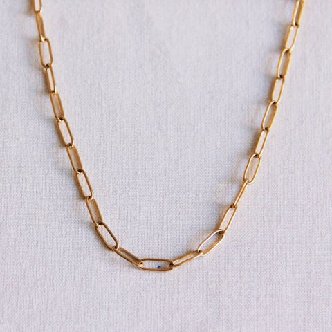 Edelstahl -D -Ketten -Halskette - Gold