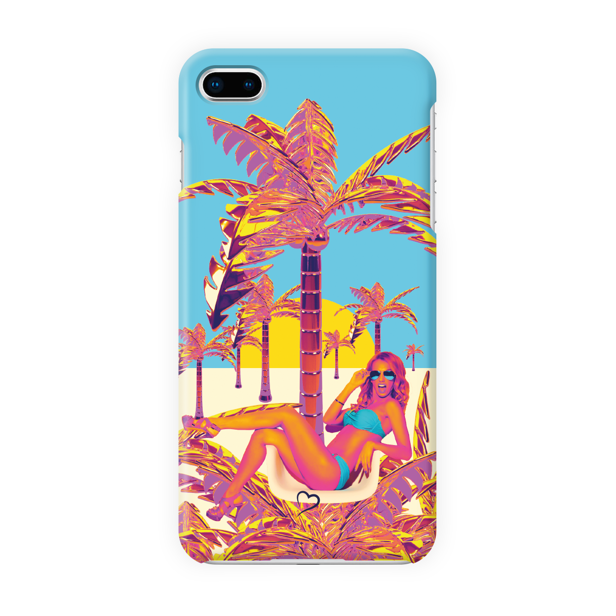 Gyldent palme Miljøvenligt iPhone cover