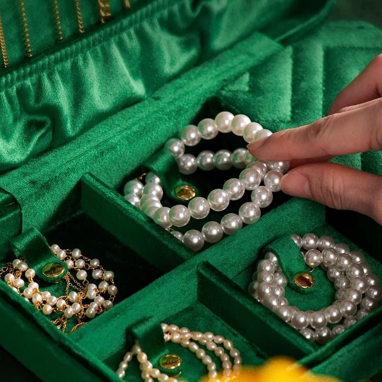 Luxe Velvet Large Jewelry Box