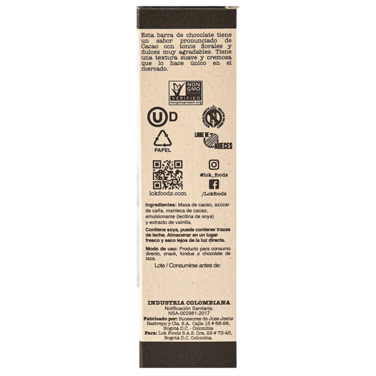 Dark Chocolate Bar | 85% Cacao | 35g