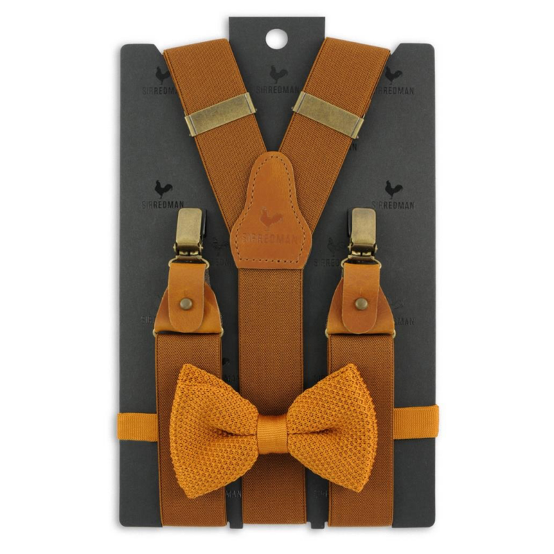 Sir Redman Hosenträger – Y-Modell – Cognac