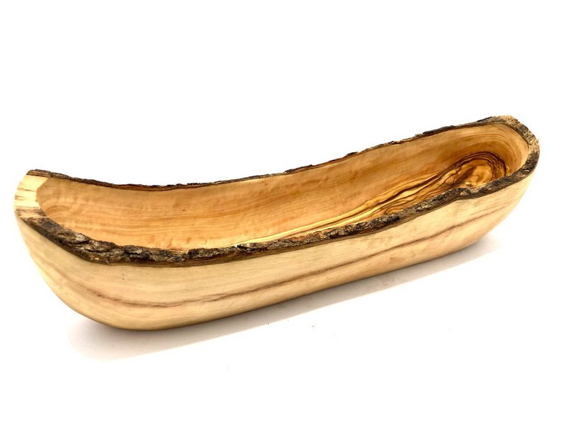 Brotschale rustikal aus Olivenholz 40 – 45 cm