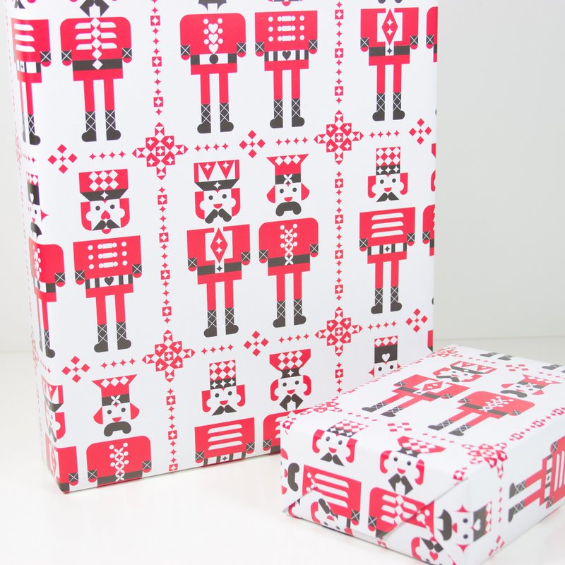Geschenkpapier Nussknacker