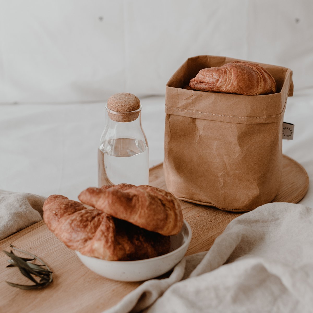 Paperbag zestaw 2 szt. naturalny (zestaw = 6 zestawów)