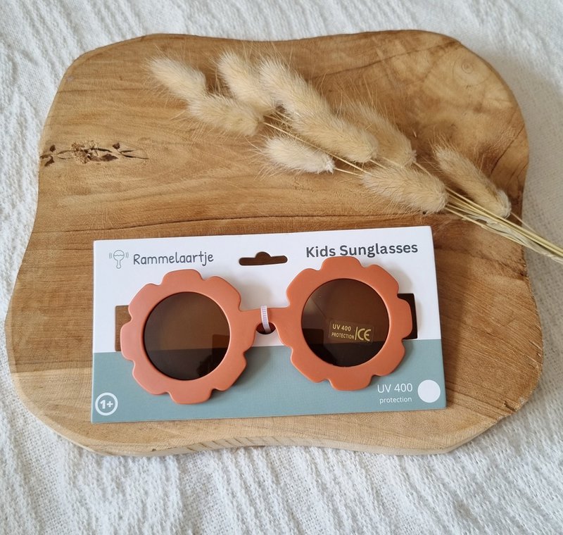 Occhiali da sole per neonati e bambini UV400 fiore - Ruggine