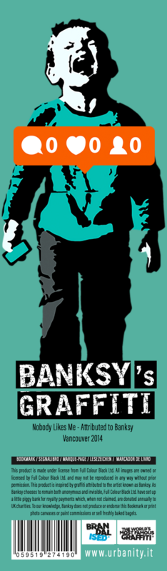 Marque-page "Soft-Touch" de Banksy - Personne ne m'aime