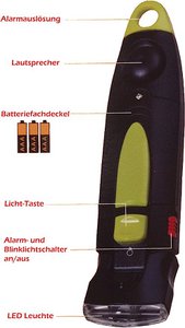 Security lamp LED with alarm siren