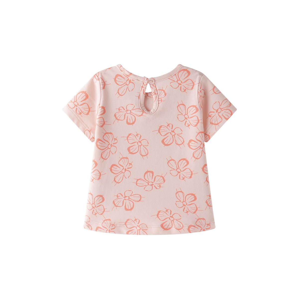Conjunto bebé 2 piezas estampado rosa y coral BGV66587