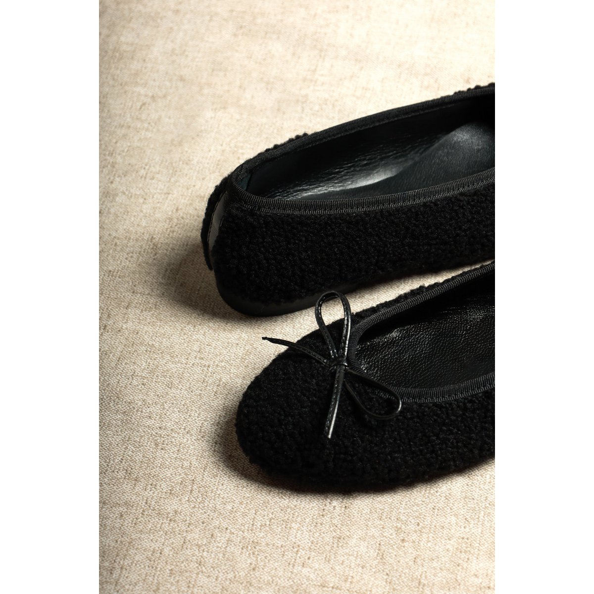 TED BLACK – Ballerina's van imitatiebont