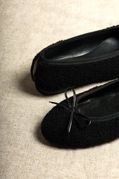 TED BLACK – Ballerina's van imitatiebont