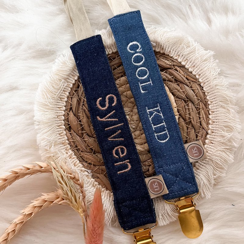 Pacifier cord - denim II