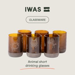 Drikkeglas Animal - Short (sæt med 6)