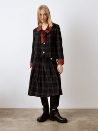 Evermore geruit blauw en rood shirt