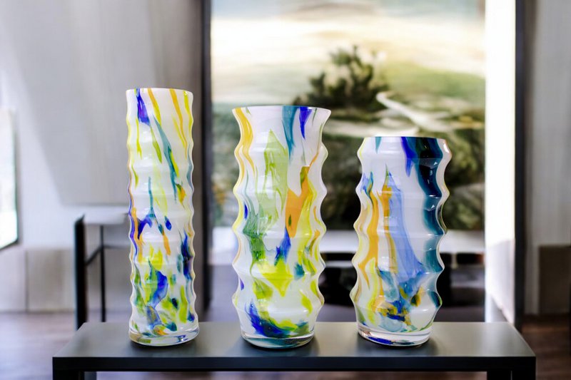 Vase Ribbel „Monet Collection“ – klein – Höhe 27 cm – Glas