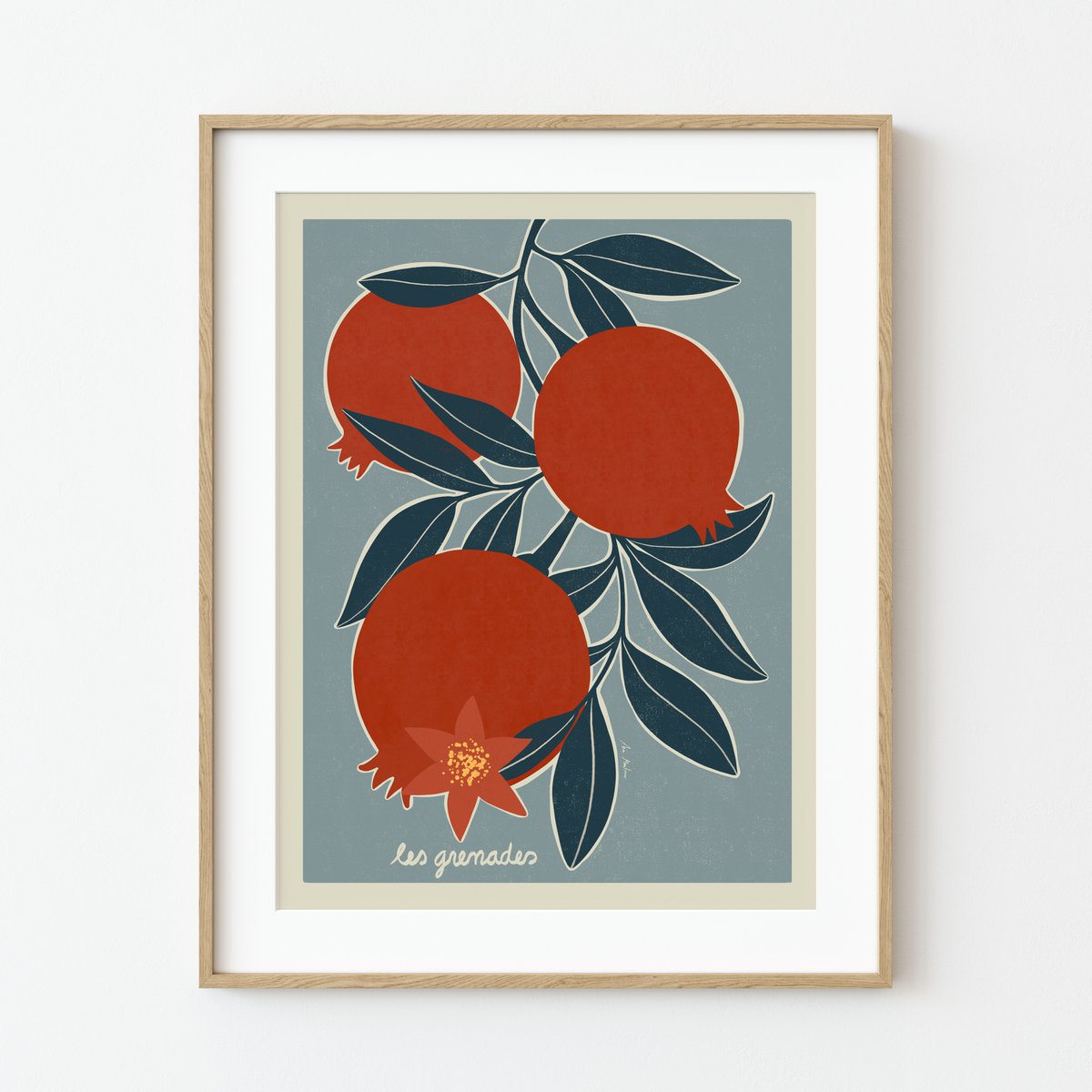 Kunstdruk "Granaatappels".