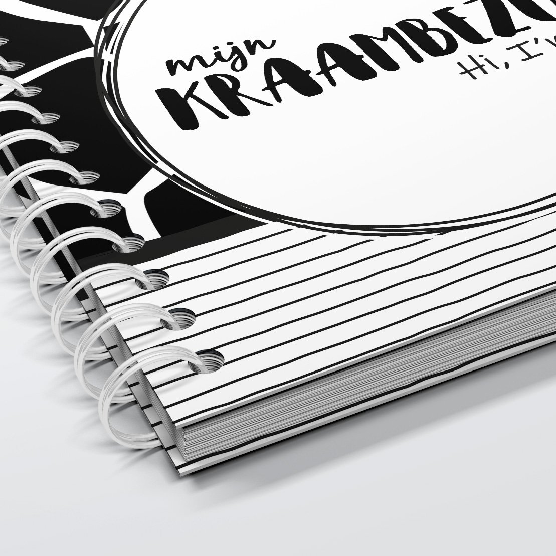 Fill-in book SilliBeads - My Maternity Visit Fill-in book - Copertina rigida Wire-o (SERIES BLACK/WHITE)