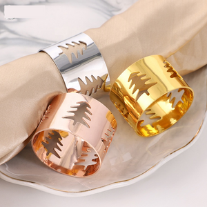 Towel round - Christmas tree - silver or golden