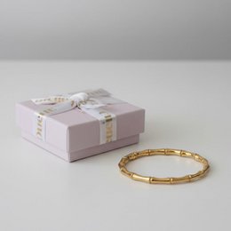 BAMBOO GLOW – Pulsera Rígida Impermeable de Oro