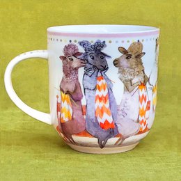 Social Knitworking Porcelain Mug
