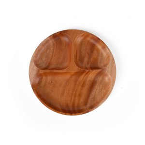 Handmade Tableware - Serving Plate Ø24 cm - Eco-friendly - Khaya Wood
