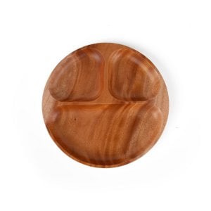 Handmade Tableware - Serving Plate Ø24 cm - Eco-friendly - Khaya Wood