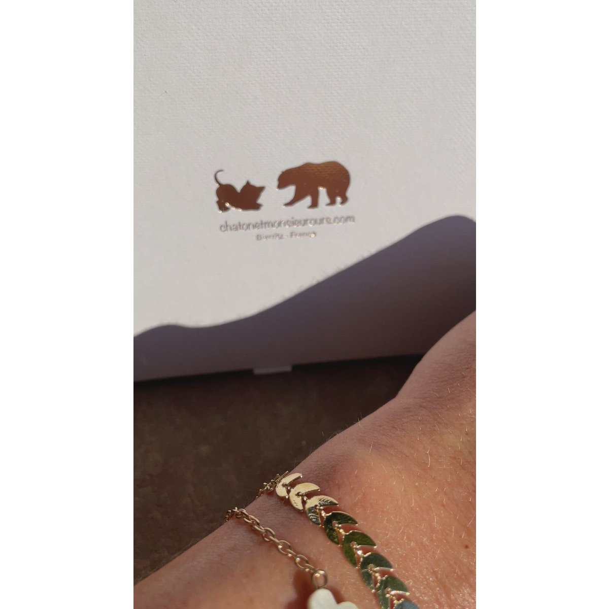 HELLO bracelets in its box ready to offer