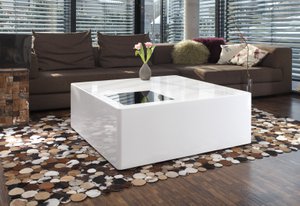 Coffee table 100x100x45 cm white