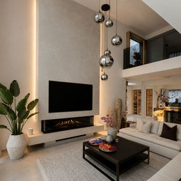 s.luce Orb galerie lumineuse boule en verre 500cm suspension noir
