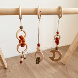 Babygym toys / Moon - apricot