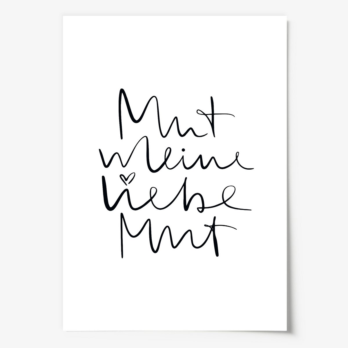 Poster: Mut meine Liebe Mut