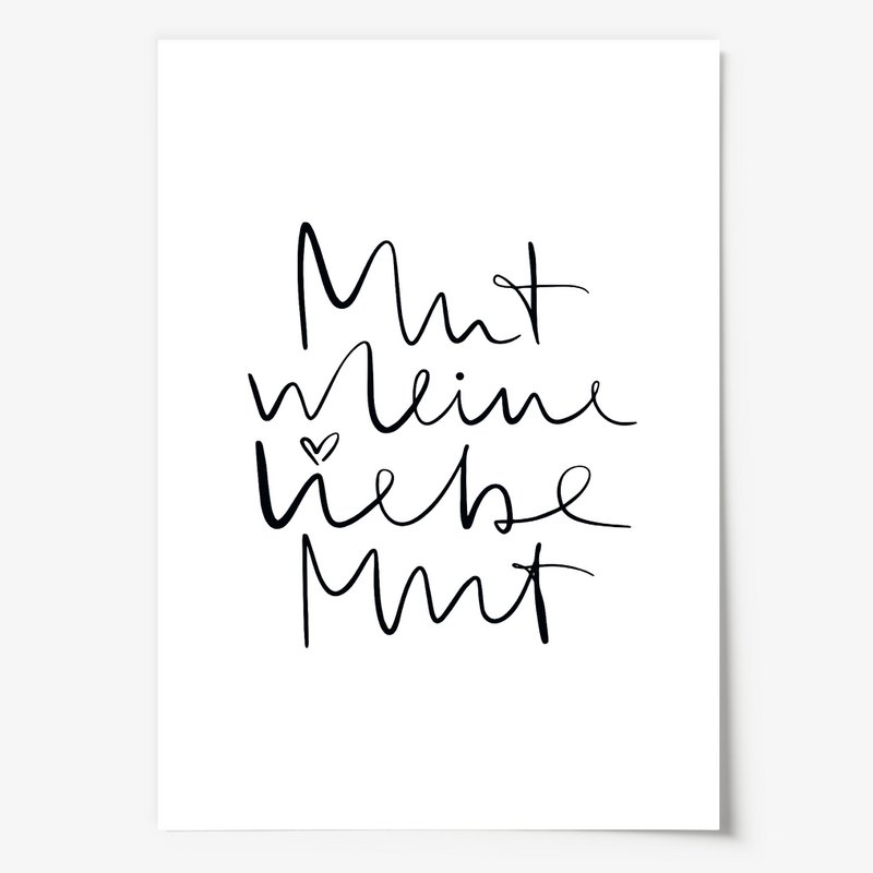 Poster: Mut meine Liebe Mut
