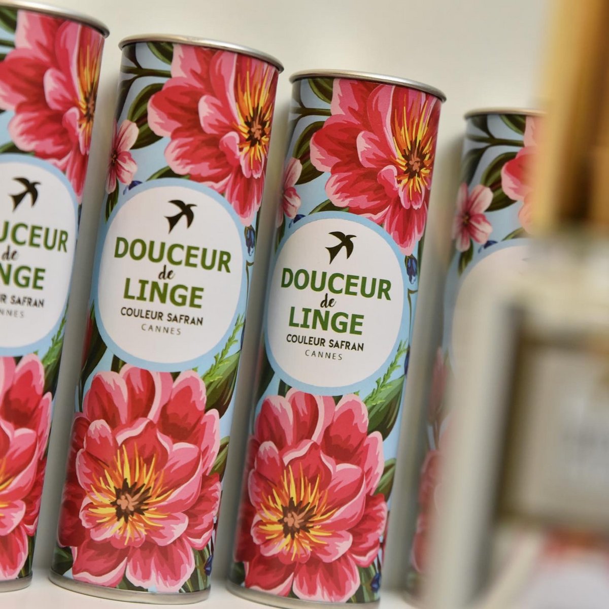Håndværksmæssig Linens Blødhed Orange Blossom 100% lavet i Frankrig