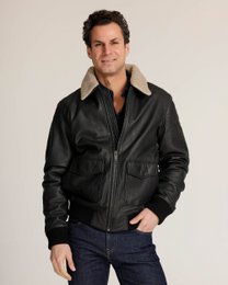 Jackson │ Shearling Leder Bomberjacke
