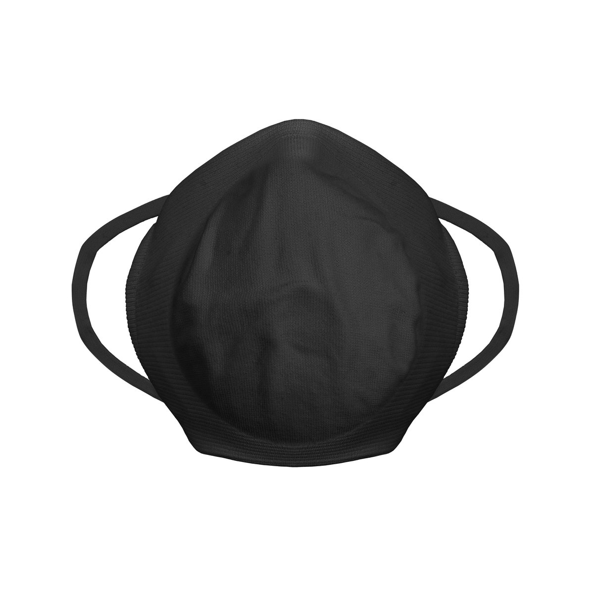 Sports mouth cap washable 2-layer Black